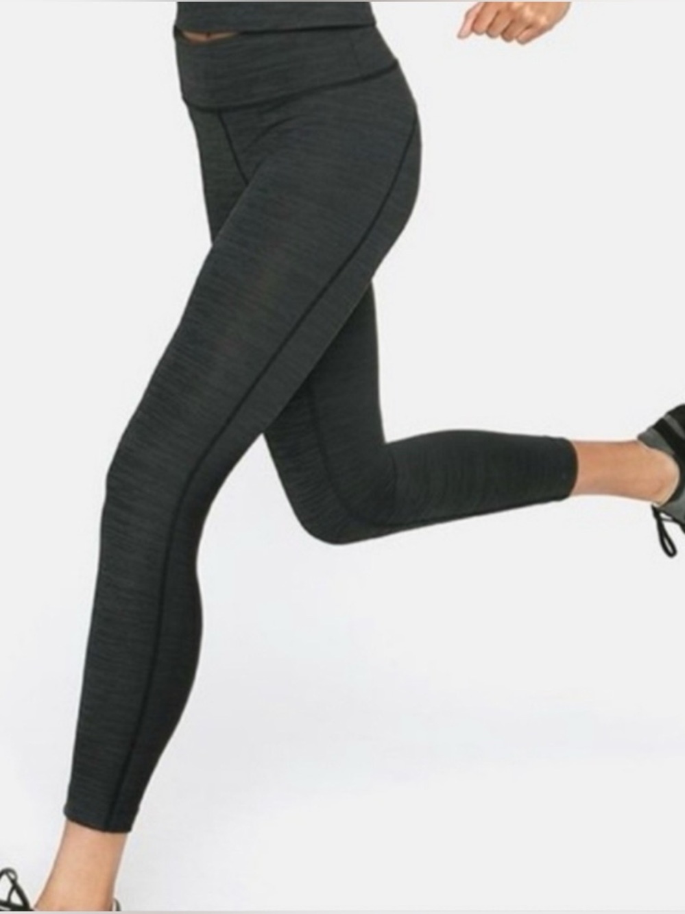 OUTDOOR VOICES Move Free 3/4 Cropped High Rise Leggings Night Grey